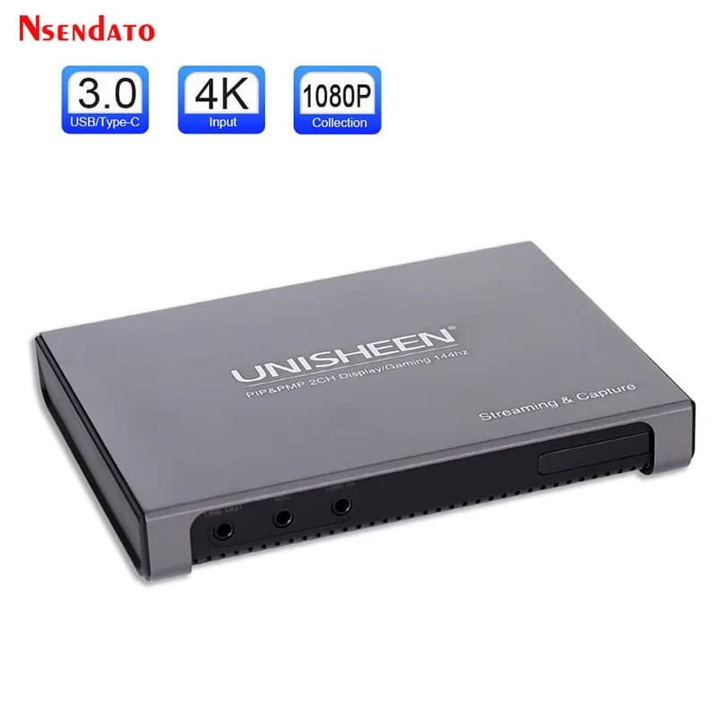 Scheda di acquisizione video HDMI USB 4K 60Hz, dispositivo di acquisizione video USB3.0 1080p 144FPS per OBS, Vmix, Zoom, streaming live di giochi