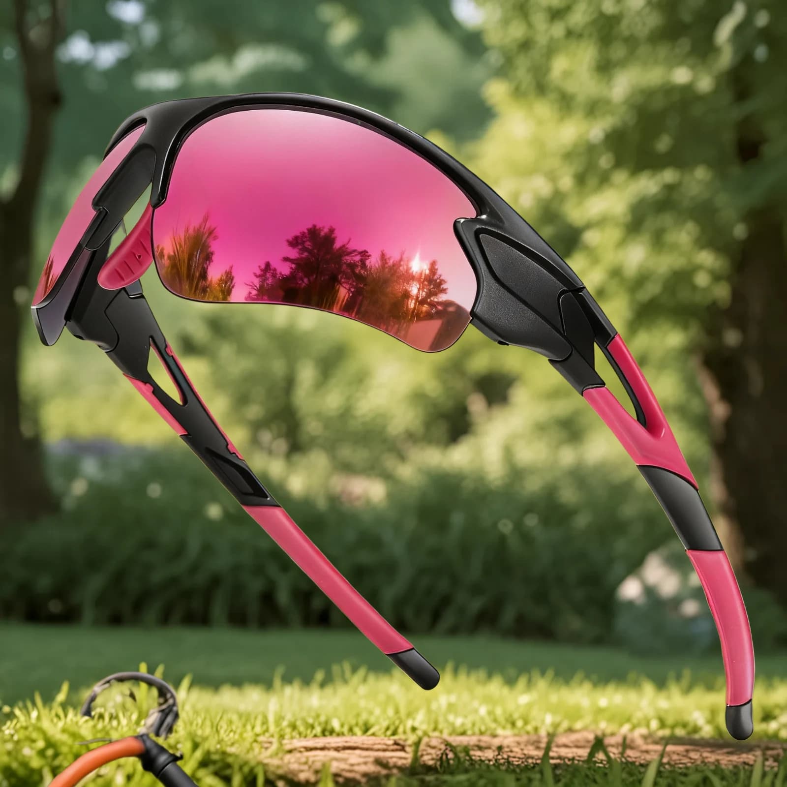 Occhiali da sole unisex alla moda per uomini e donne Sport all'aria aperta Pesca Ciclismo Corsa Guida Comodi occhiali da naso