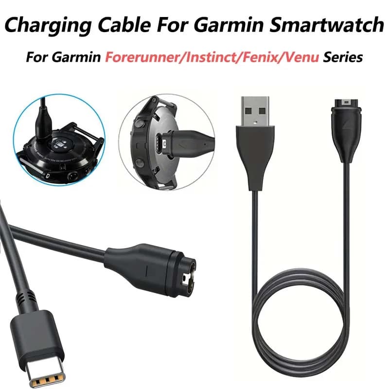 Cavo di ricarica sostitutivo per orologio intelligente Garmin Approach S10 S12 S40 S42 S50 S60 S62 S70