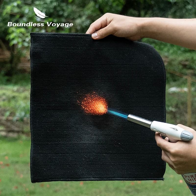 Boundless Voyage Fire Blanket for Heat Resistant Welding Blanket 1472°F Flame Retardant Carbon Felt for Grill Stove Protection