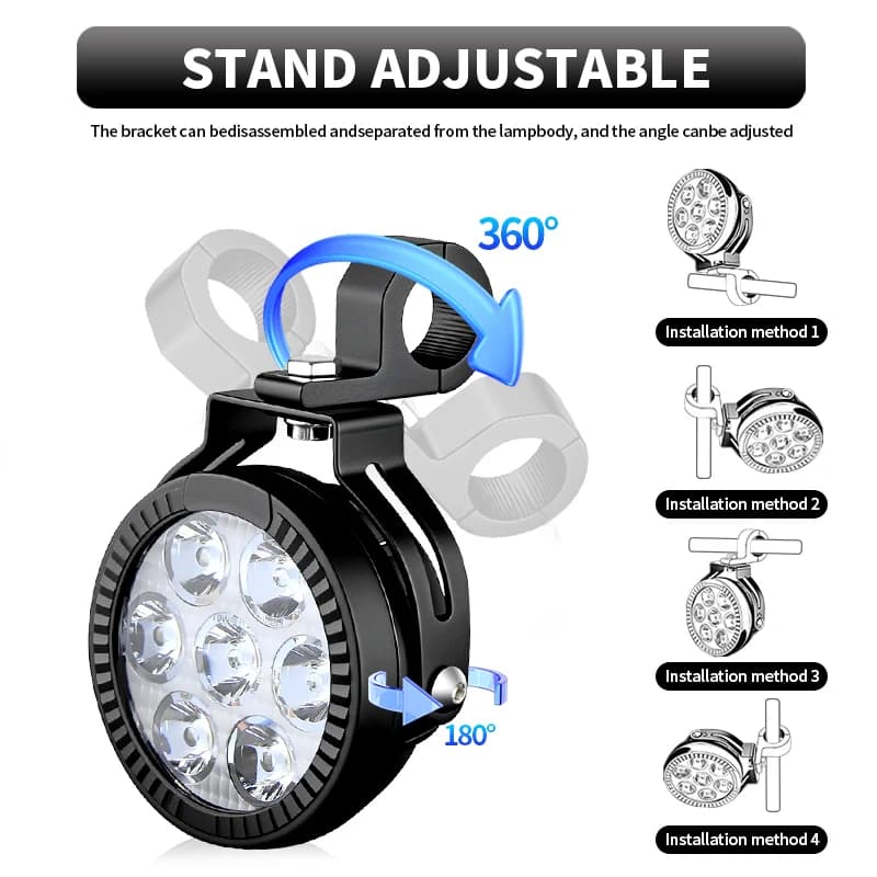 1 Set Universal Motorcycles Headlight LED Fog Light Spotlights ATV Car for Piaggio Liberty 50/50 S/150/150 Baci Perugina/150 S