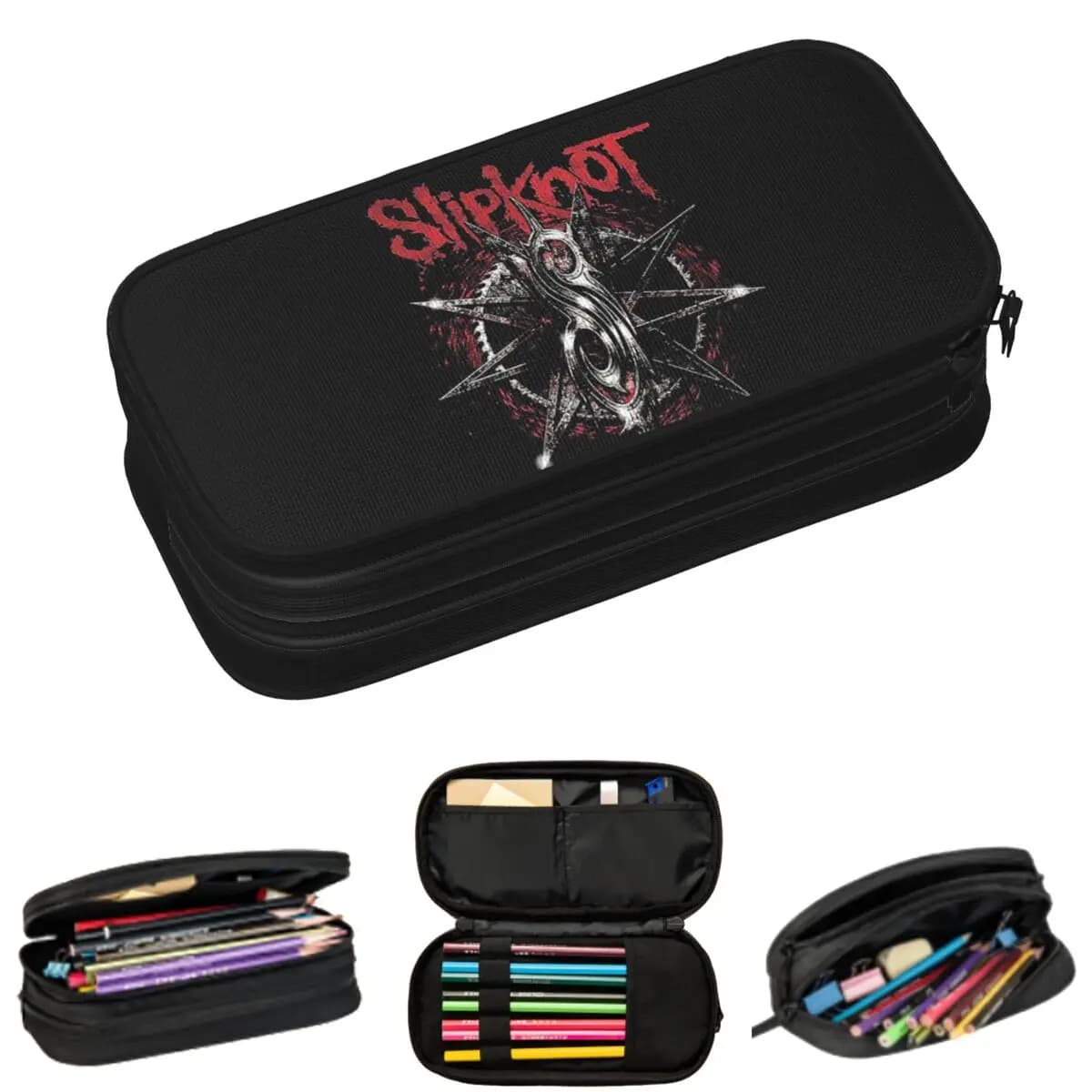 S-Slipknots Astucci per matite per musica mentale pesante per regali per studenti Astuccio per penne Astuccio per matite Astuccio per matite Forniture di cancelleria