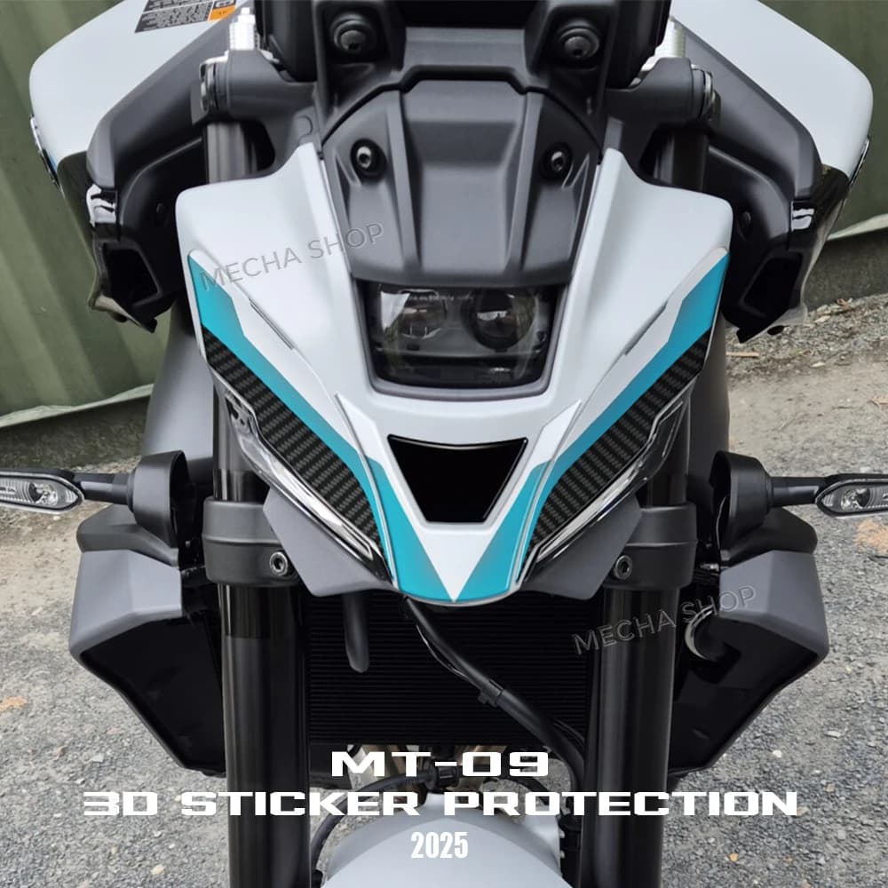 MT09 2025 Accessori Moto 3D Adesivo in resina epossidica Kit di protezione Decalcomanie per serbatoio per MT-09 MT 09 Ice Storm