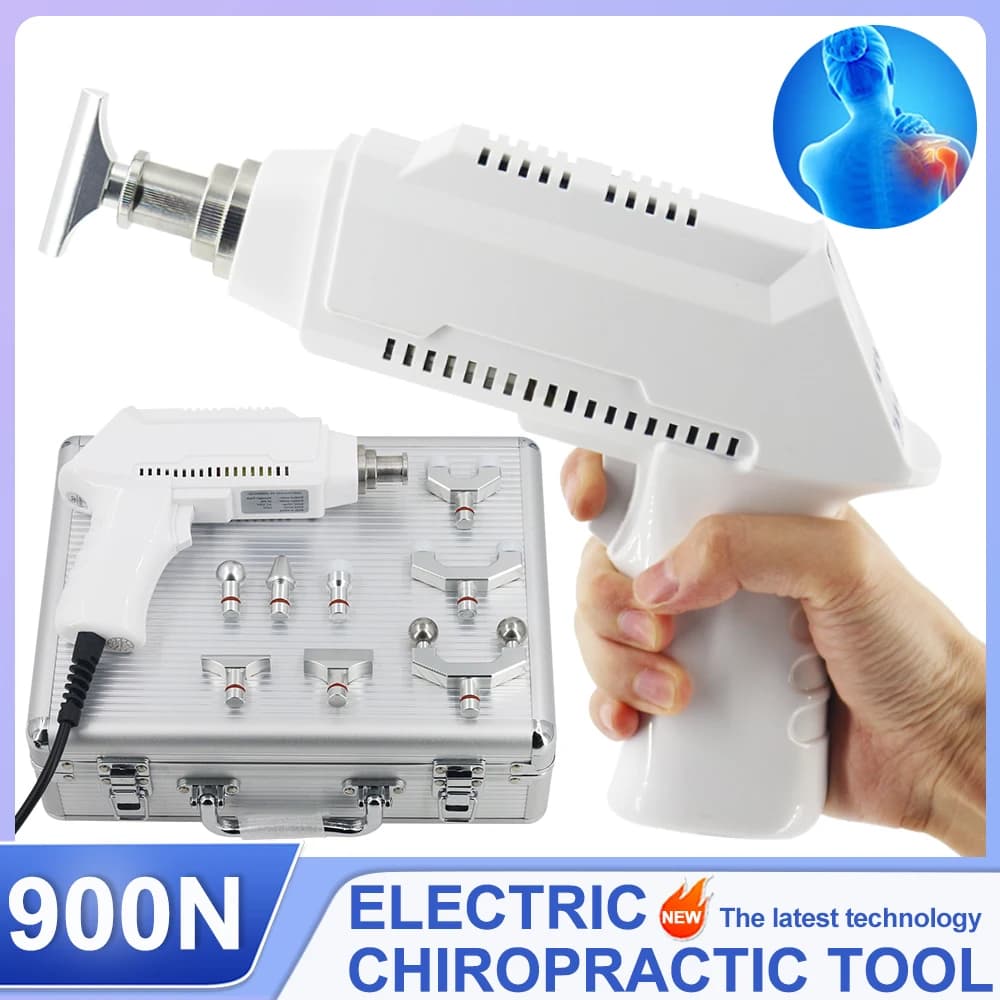 900N Electric Correction Gun Impulse Spine Cervical Massager Spinal Adjustable Instrument Chiropractic Adjusting Tools 2026