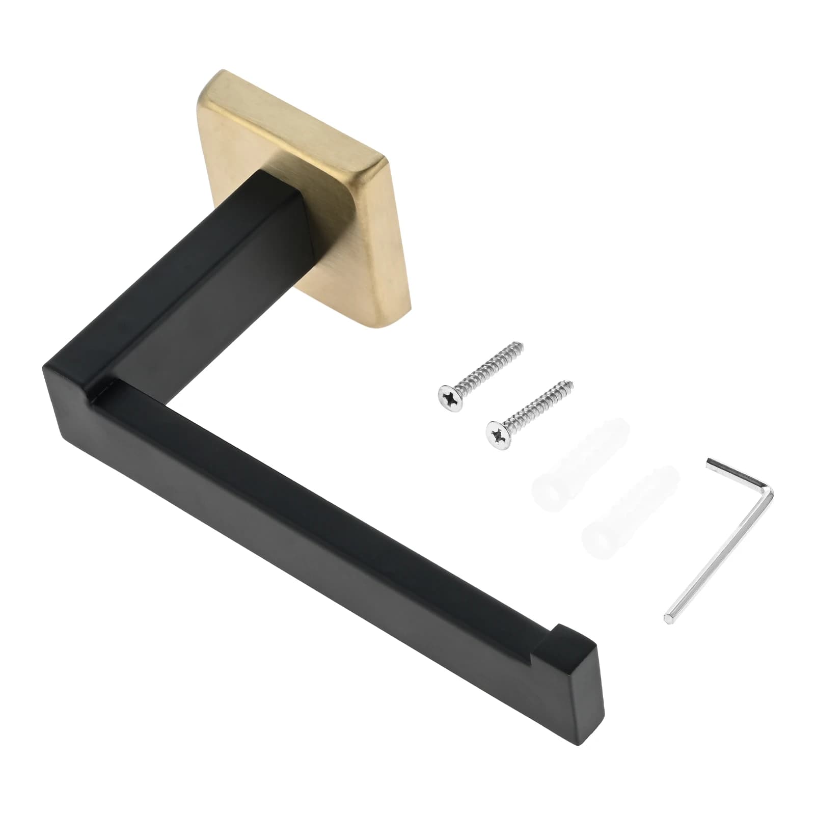 1 pezzo portarotolo per carta igienica montato a parete in oro nero finitura resistente alla ruggine facile installazione portarotolo autoadesivo nel bagno