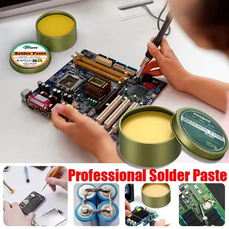 Flusso di pasta saldante 35g/100g Pasta saldante senza piombo per riparazione di circuiti elettronici Strumento per saldatore