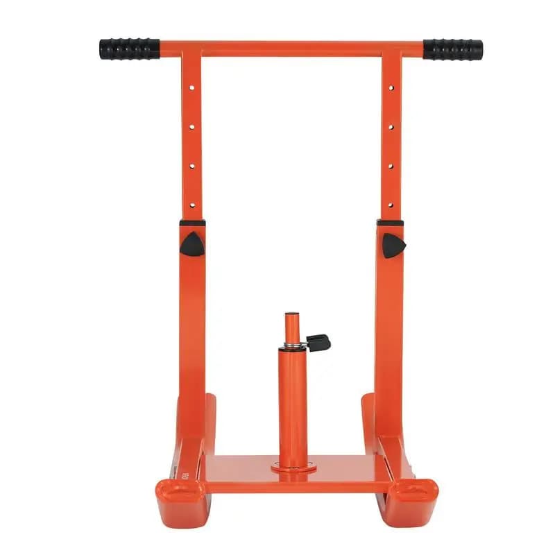 Weight Sled, Steel Power Sled, Fitness Training Sleds for Athletic Exercise Speed Improvement, Workout Equipment with Adjustable Height Handle, Compatible with 1/2 in Weight Plates, Orange