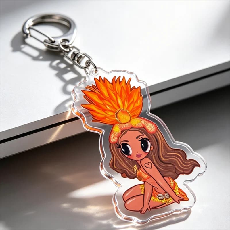 Pop Reggaeton Music Singer Keychains for Accessories Jewelry Tropicoqueta Key Ring Purse Phone Bag Charm Fans Music Lover Gifts