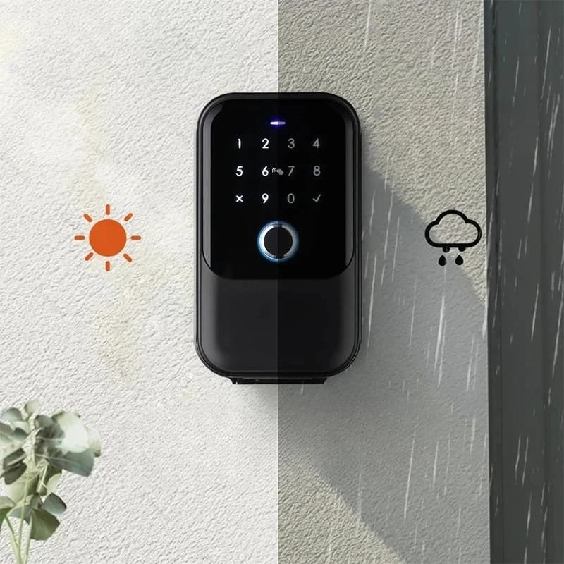 Serratura Intelligente TTlock con Password, Impronta Digitale e Carta Digitale, Elettronica Portatile IP66 per Casa Intelligente