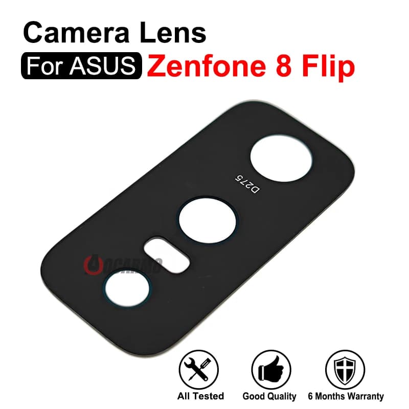 Parti di ricambio dell'obiettivo della fotocamera posteriore posteriore per Asus Zenfone 8 Flip
