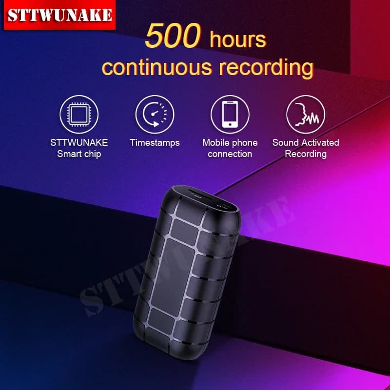 nascosto espiao Registratore vocale da 500 ore Dittafono Penna Audio Suono Mini attivo digitale professionale Micro Flash Drive Sttwunake