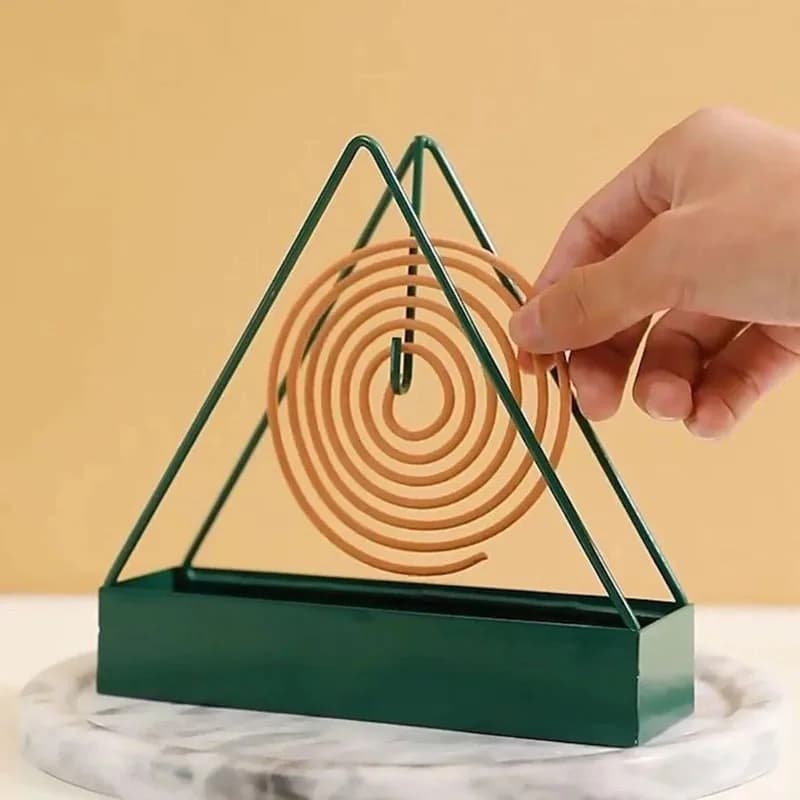 Porta Zanzariera Creativo con Vassoio, Stile Nordico, in Ferro, per Incenso Repellente, Decorazione per la Casa