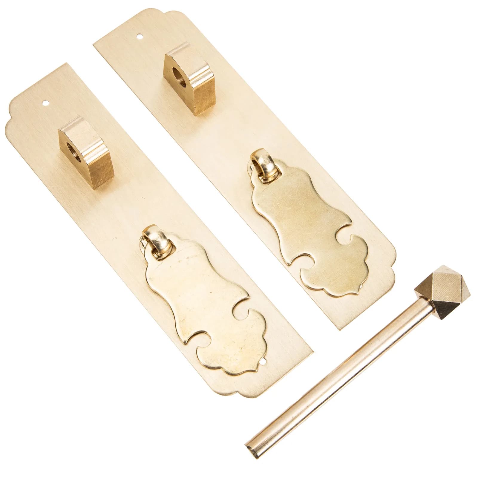 1 paio di maniglie per porte in rame, classiche e resistenti, per armadi, guardaroba, mobili, pomelli e maniglie per porte