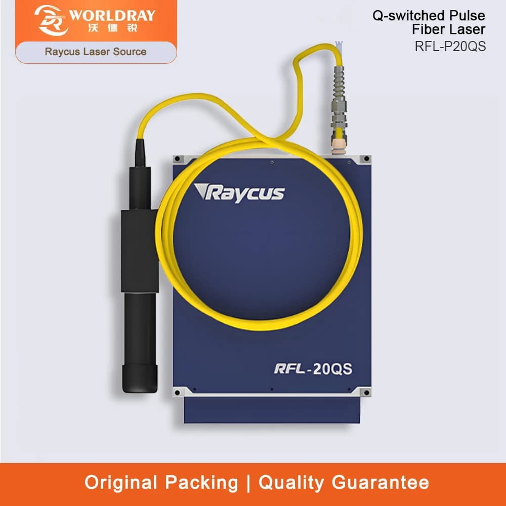 Raycus 20W Q-switched Pulse Fiber Laser Source RFL-P20QS for Laser Metal Plastic Marking and Engraving