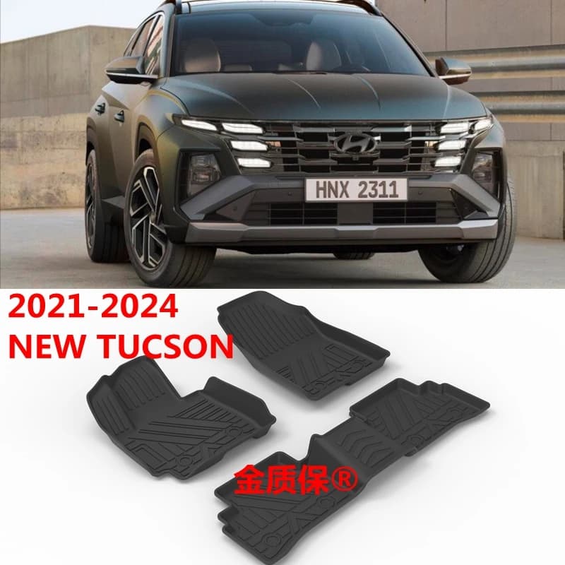 Use for 2021-2024 Hyundai TUCSON Car Mat AllWeather Car Mat Suitable for New Waterproof Mat Tucson Tucson Car Mat