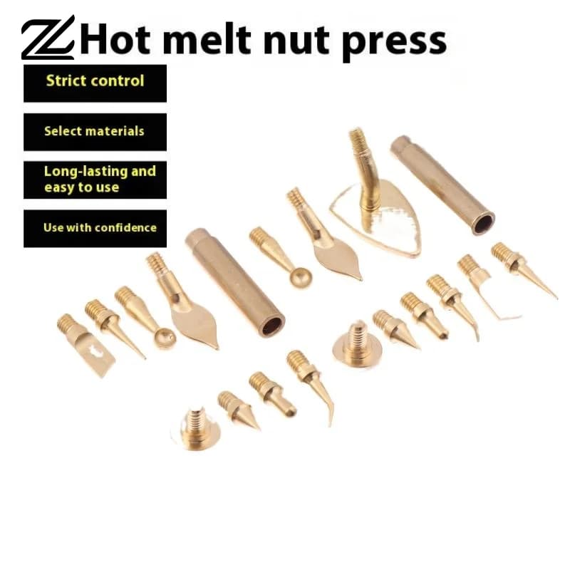 7/9/10 pezzi inserto termico dado punta di ferro M2 M3 M4 M5 M6 M8 filo in ottone incorporato kit strumento per plastica stampante 3D saldatore