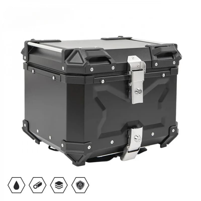 Scatola metallica per moto Maxi-Scooter Motore X-size 45L Baule per moto Scatola di coda in lega di alluminio Bagagli Accessori Parti