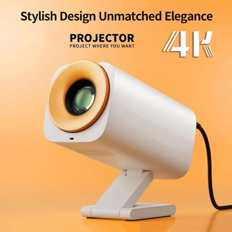 Proiettore 4K V16 + Android 13.0 8000 Lumen 1080P Portatile per Esterni Mini Proiettore per Film Domestici con Doppio WiFi BT 5.0 Proiettori Aggiornati