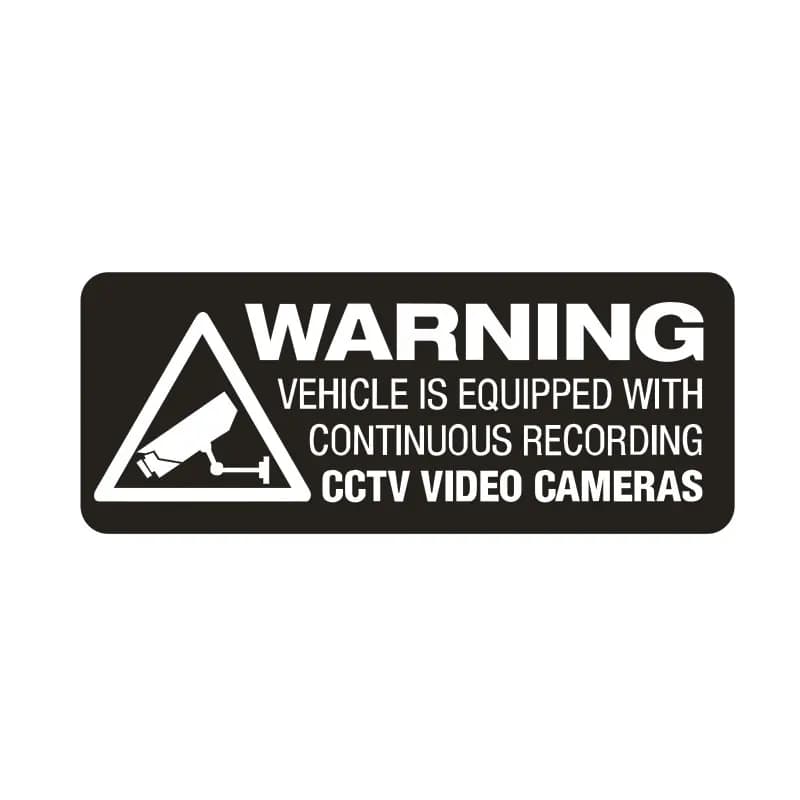 WARNING RECORDING CCTV ON BOARD Dashcam Safety Car Window Decal PVC Waterproof Sticker Car Decoration