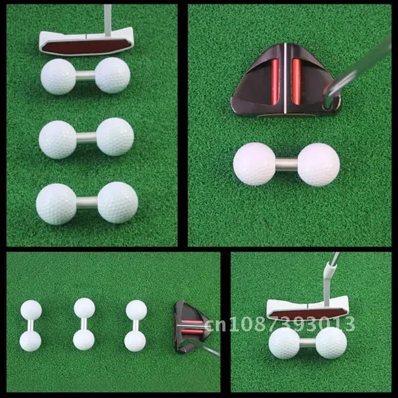 Palla da allenamento per golf Doppia palla con tubo per mettere l'allenatore Strumento per la pratica del golf Ausili per l'allenamento Dropshipping
