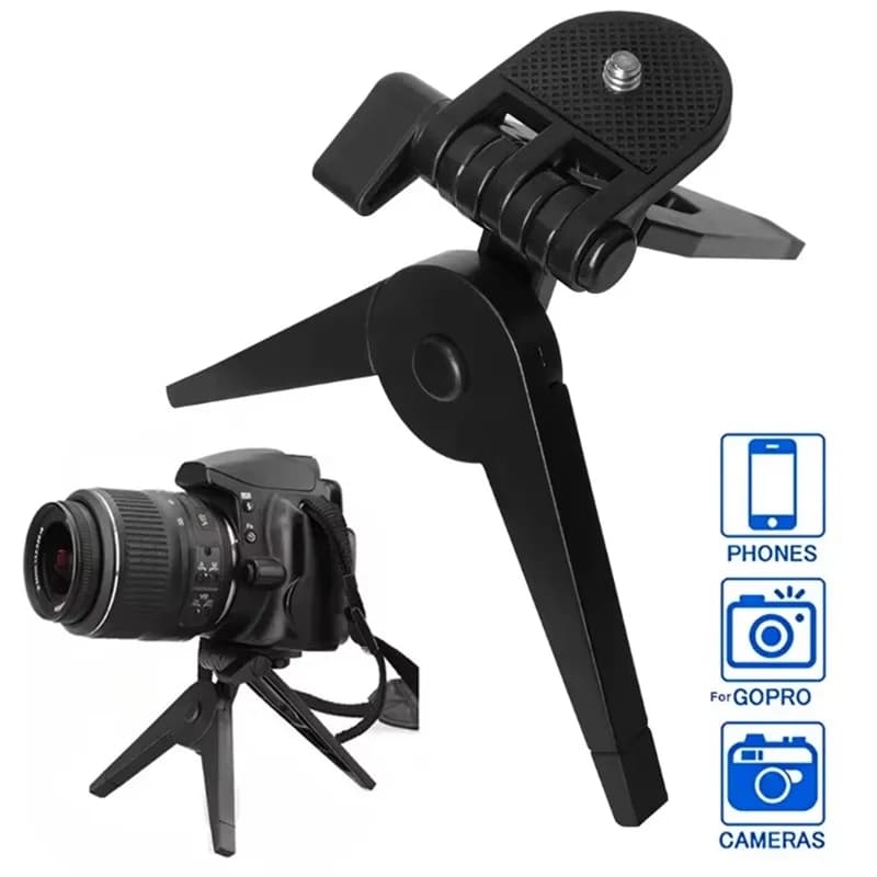 Vlog Selfie Shooting Stand Folding Tripod Stand For Camera DV Camcorder Mini Camera Tripods Holder For Studio Home Outdoor Use