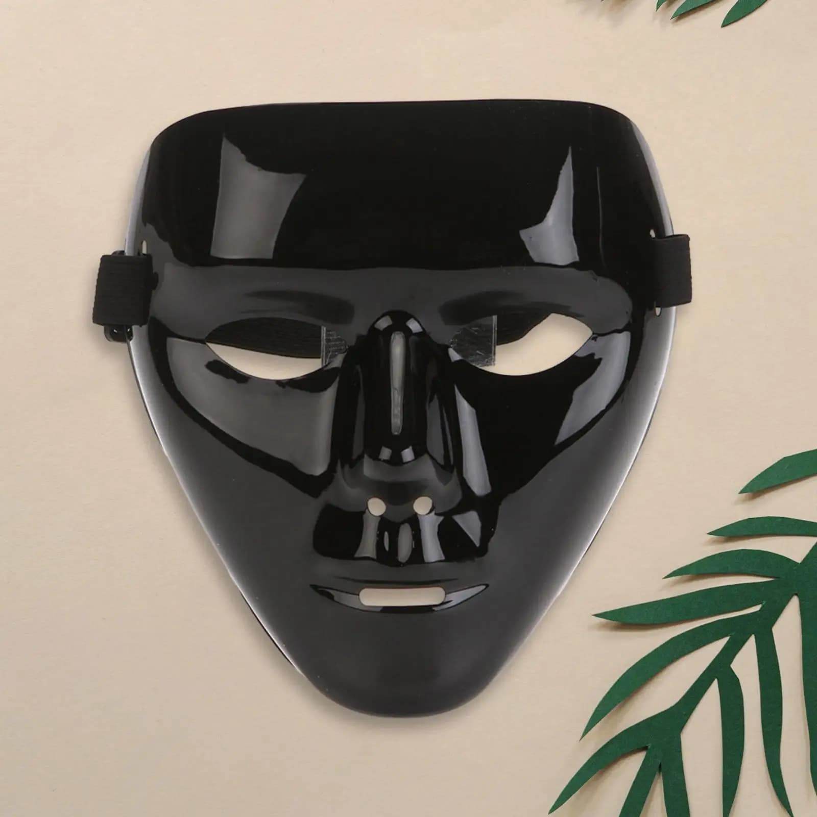 Maschera in maschera, maschera in maschera con corda elastica, maschera di Halloween maschera a pieno facciale per hip hop, ballo di fine anno, costume, danza di strada