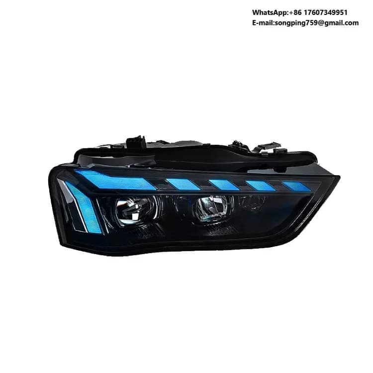 Car Accessories Lighting System Front Lights Halogen Modified LED Headlamp Headlights for Audi A4 B8.5 2013-2016