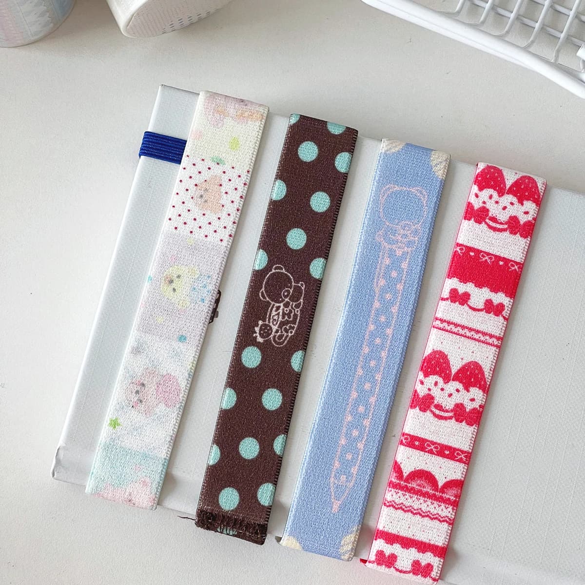 Cinturino Elastico a Pois Carino per A7 M5, Accessorio Decorativo per Planner e Quaderni, Cinghie Stile Kawaii INS per Scrapbooking