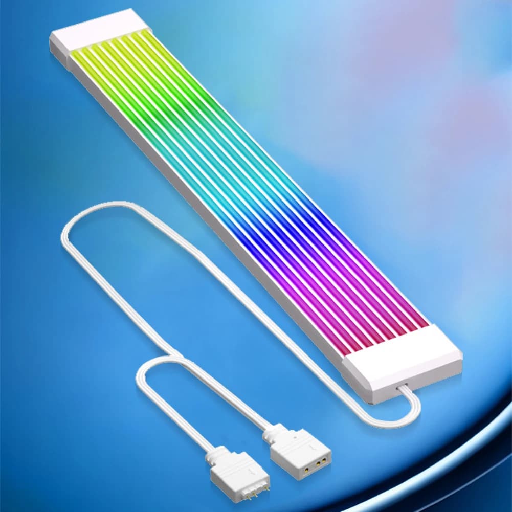 5V 3Pin ARGB synchronization card 8Pin 24Pin PSU RGB cable extensions Flexible LED Strip Light DIY kit for computer power
