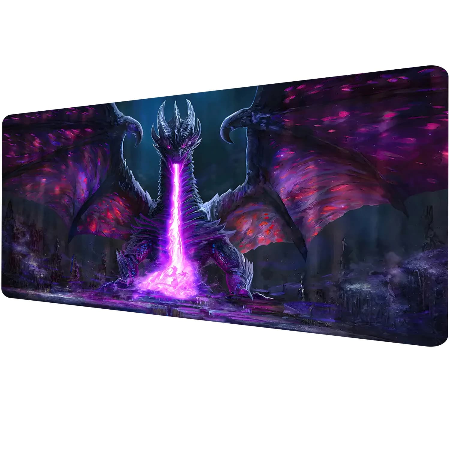 Tappetino per mouse XXL da gaming, superficie in tessuto, base in gomma antiscivolo, per PC, laptop, tastiera, ufficio, casa, postazione di lavoro.