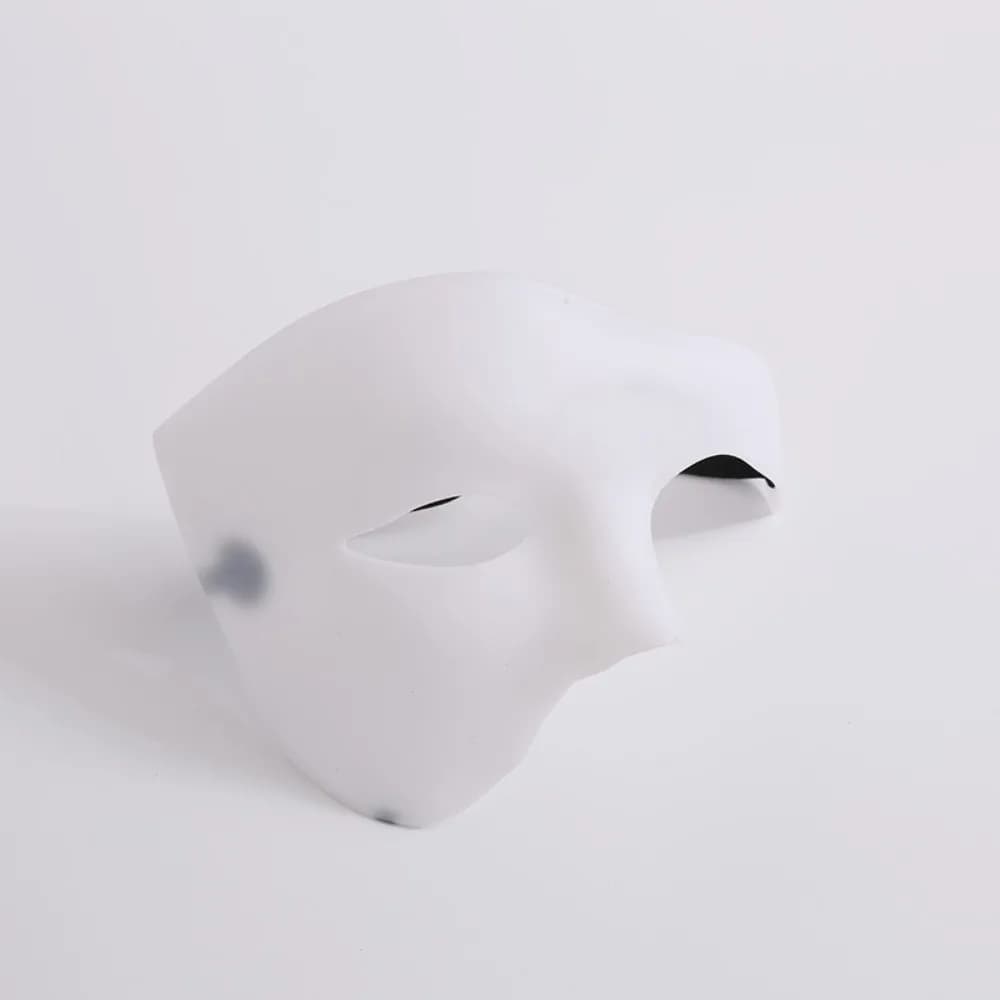Maschere cosplay in plastica creativa per travestimento, addensate, durevoli, per costumi di carnevale, leggere, mezza maschera fantasma