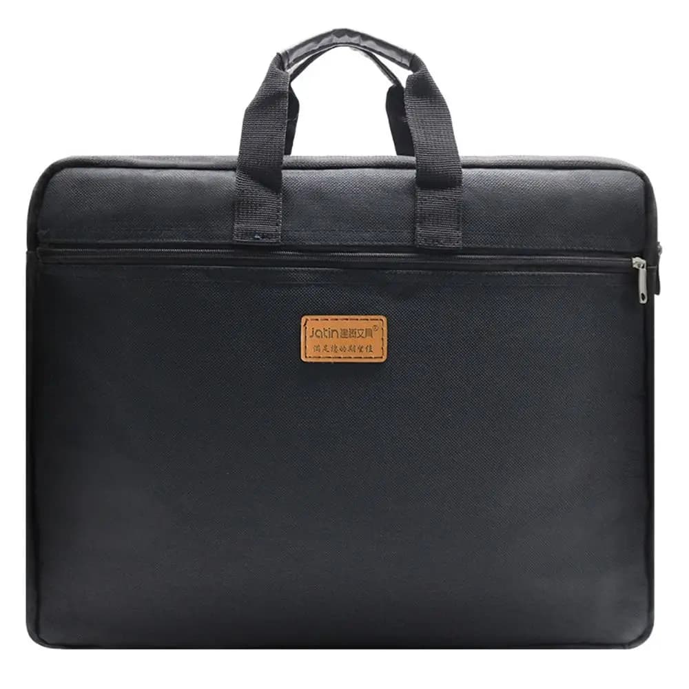 Borsa Portadocumenti A4 in Tessuto Oxford con Cerniera, Organizer per Documenti, Cartella Portadocumenti A4, Borsa Porta Laptop Multistrato