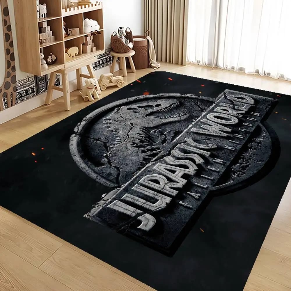 Dinosauro Cartoon Jurassic Park Tappeto da corridoio Retro Scelta multipla Tappeto da cucina per soggiorno Tappeto di benvenuto antiscivolo