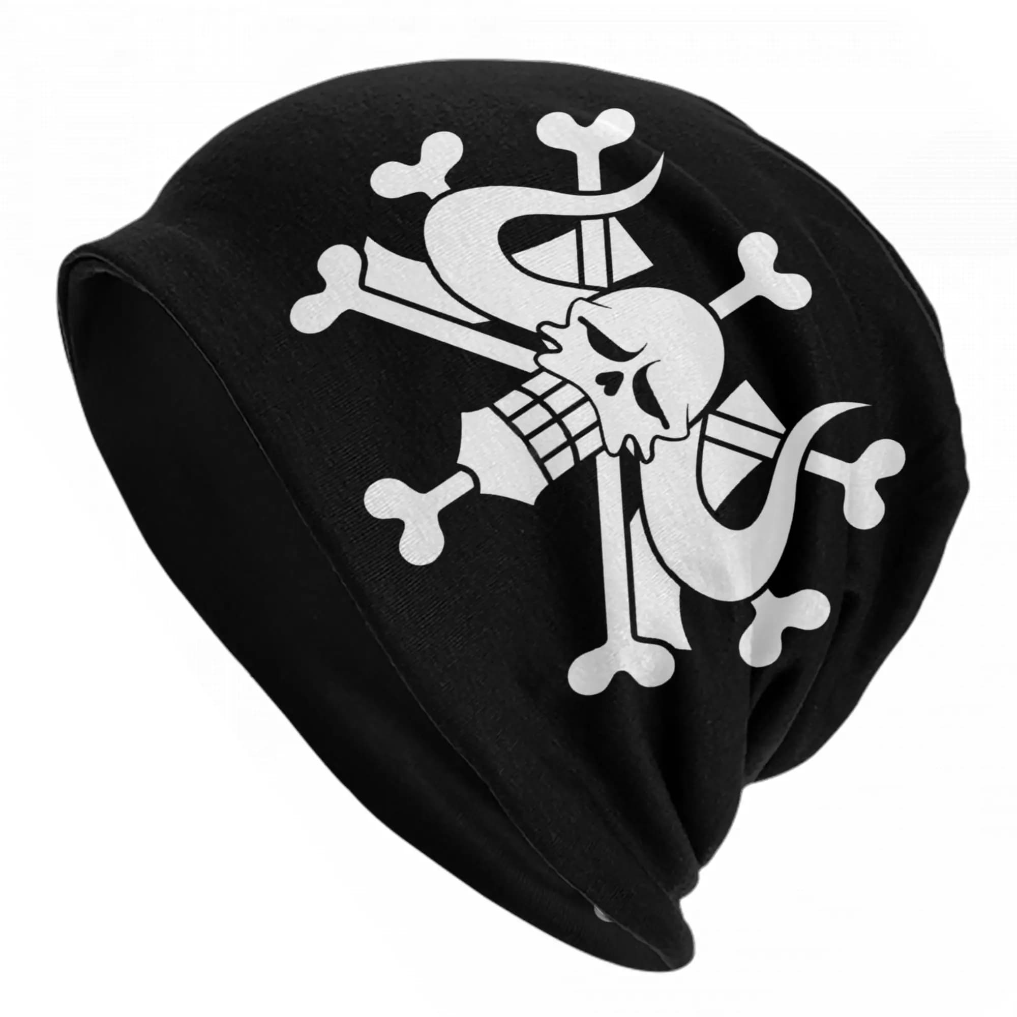 Edward Newgate One Piece Flag Bonnet Hats Goth Outdoor Skullies Beanies Cappelli Unisex Caldi e Versatili