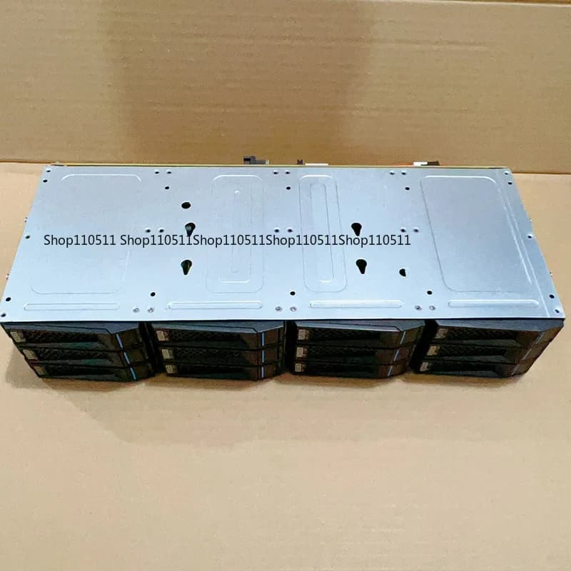 Gabbia per disco rigido da 12 alloggiamenti da 3,5 pollici da 6 Gb, archiviazione da 12 Gb NAS Nero Qunhui CDN sostituibile a caldo, chassis serie SAS