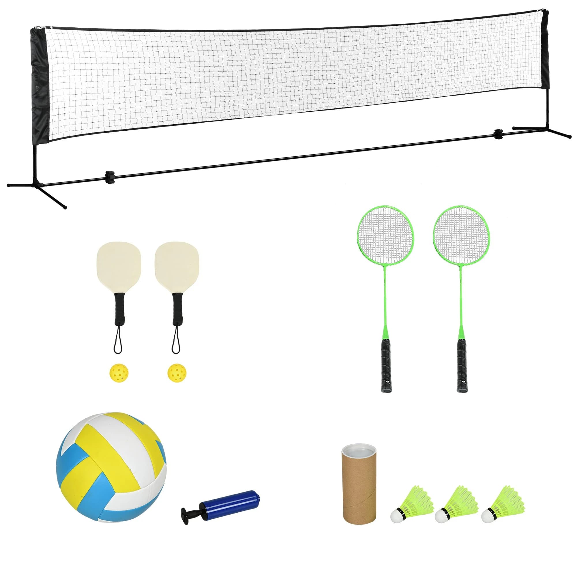 Combinazione 3-in-1 di Badminton, Pickleball e Pallavolo, Perfetta per Sport all'Aperto