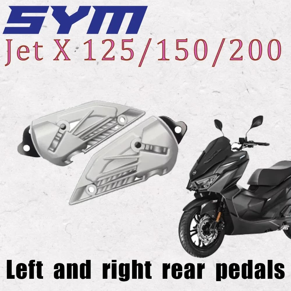 Per Sym Jet X 125 / 150 / 200 Moto Poggiapiedi posteriori sinistro e destro Sym Jet X 125 / 150 / 200 XS150T-9A 150X