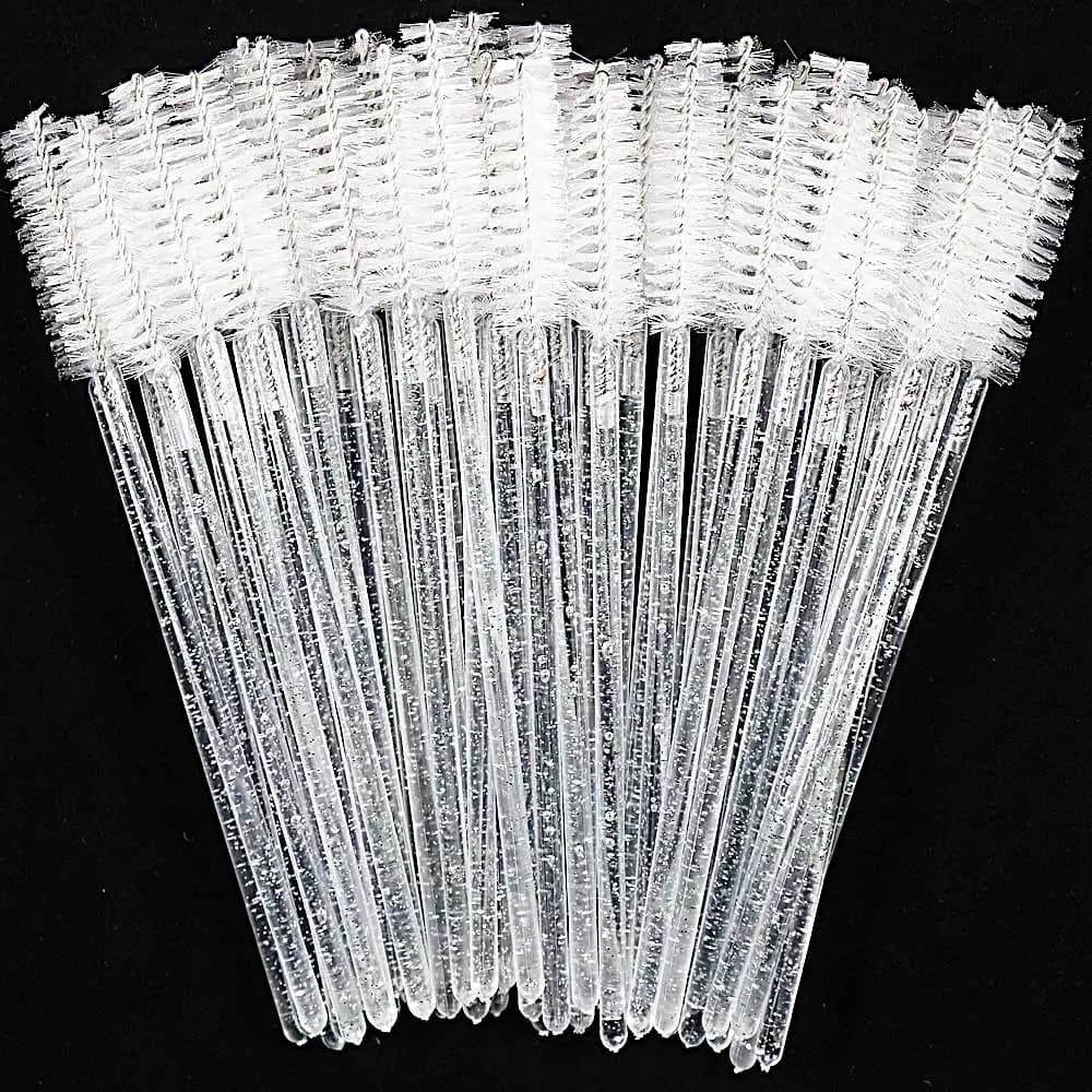 Use and Throw Crystal Eyelash Brush 50 Pz Hair Extension Mascara Bacchette Makeup Professional Beauty Tool 2042