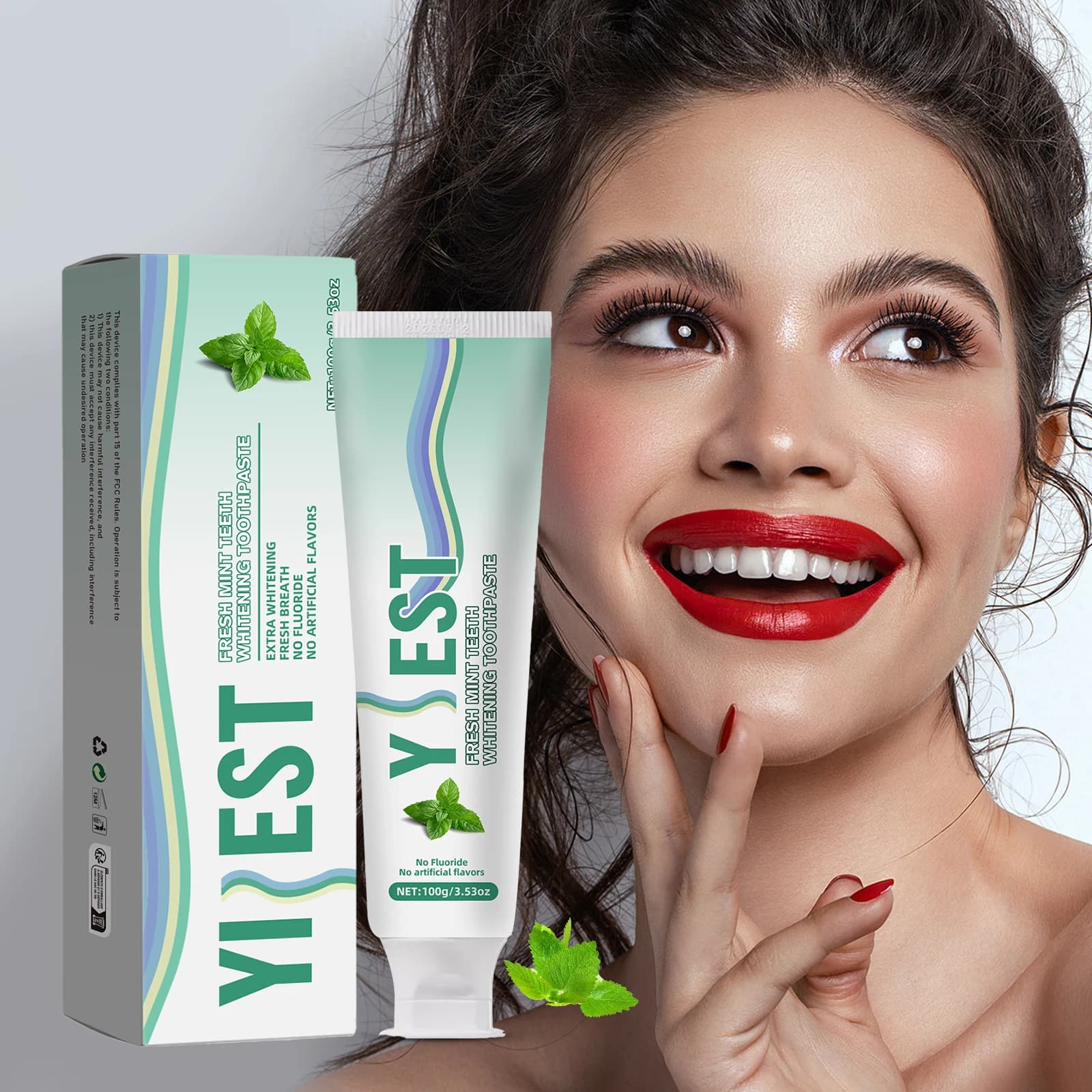 Pasta per denti delicata al gusto di menta Igiene orale Previene il tartaro Dentifricio Rimuovi macchie Sbiancamento dei denti Alito Dentifricio schiarente