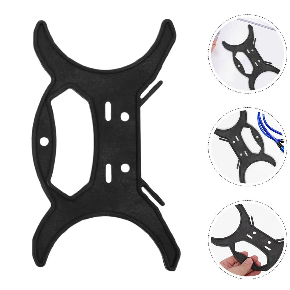 6Pcs Large Cable Winder Black Cord Organizer with Handle for Appliance Cable Storage Kitchen Cord Management Travel Use