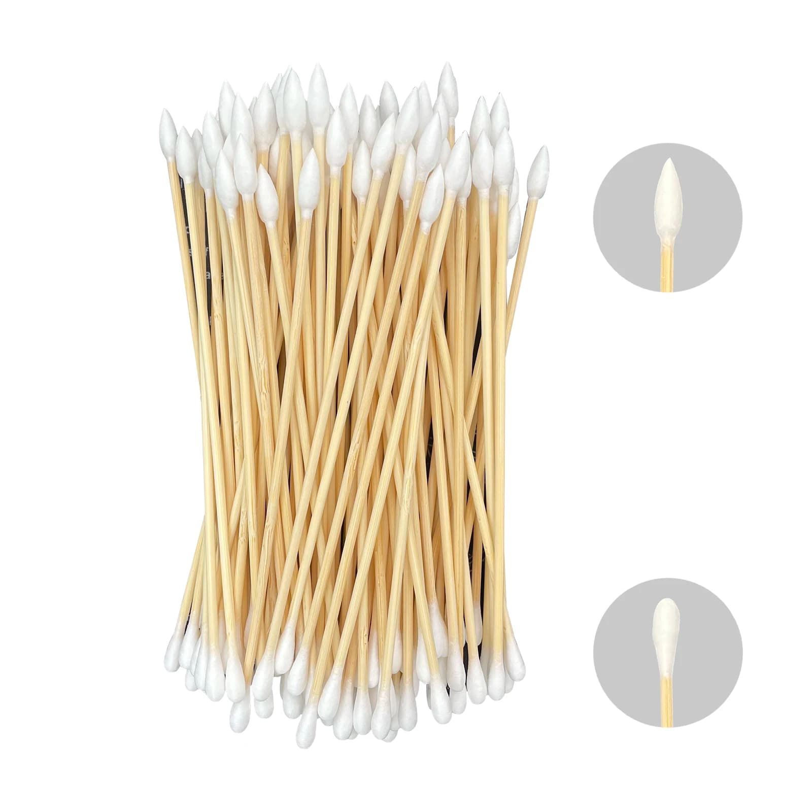 Tamponi per pulizia pistola a doppia faccia da 100 pezzi Tamponi di cotone lunghi da 6 pollici Applicatori con punta di cotone per la pulizia elettronica Artigianato per il trucco