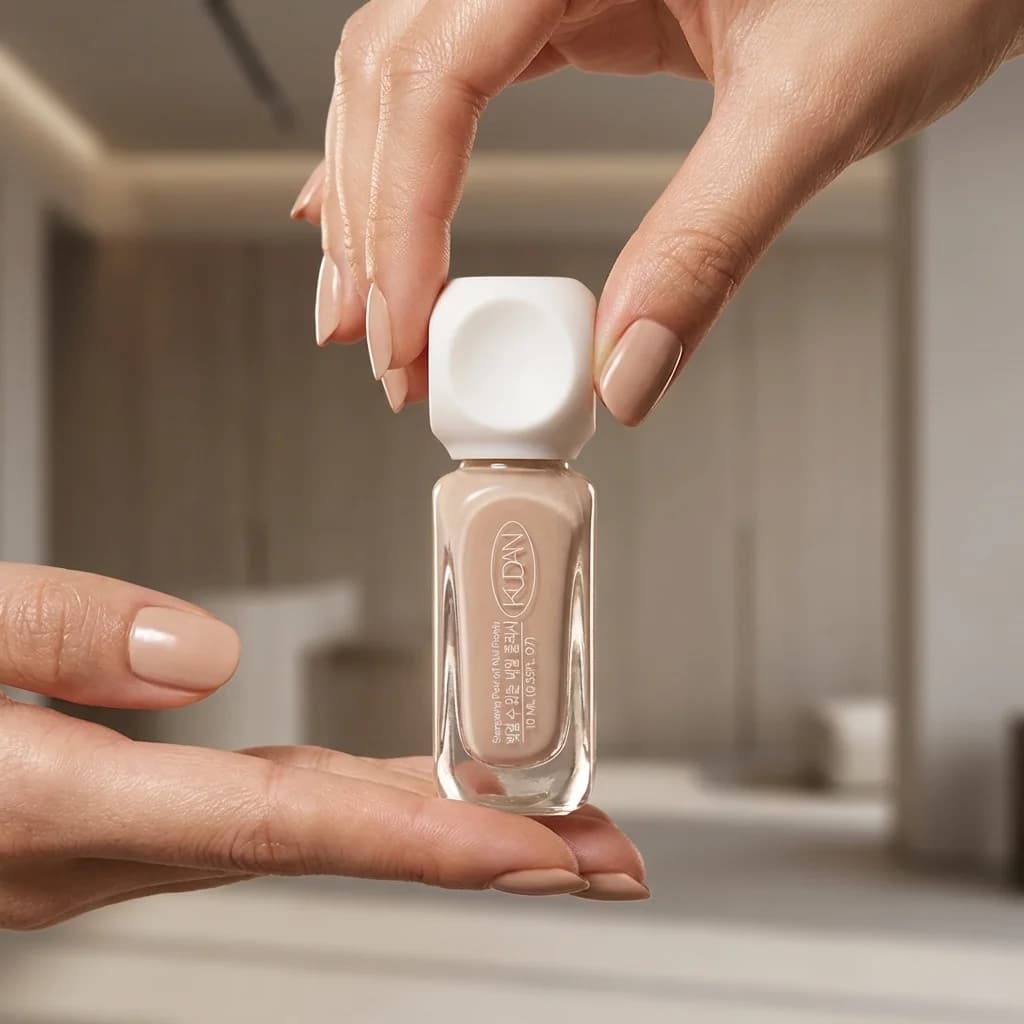 Smalto per unghie nude a base d'acqua, a rimozione rapida, senza UV
