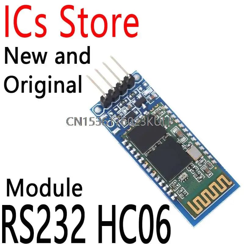 Bluetooth Module HC-06 for Arduino RS232 HC06 Slave Module Bluetooth Transceiver Module 4-pin RF with Backplane