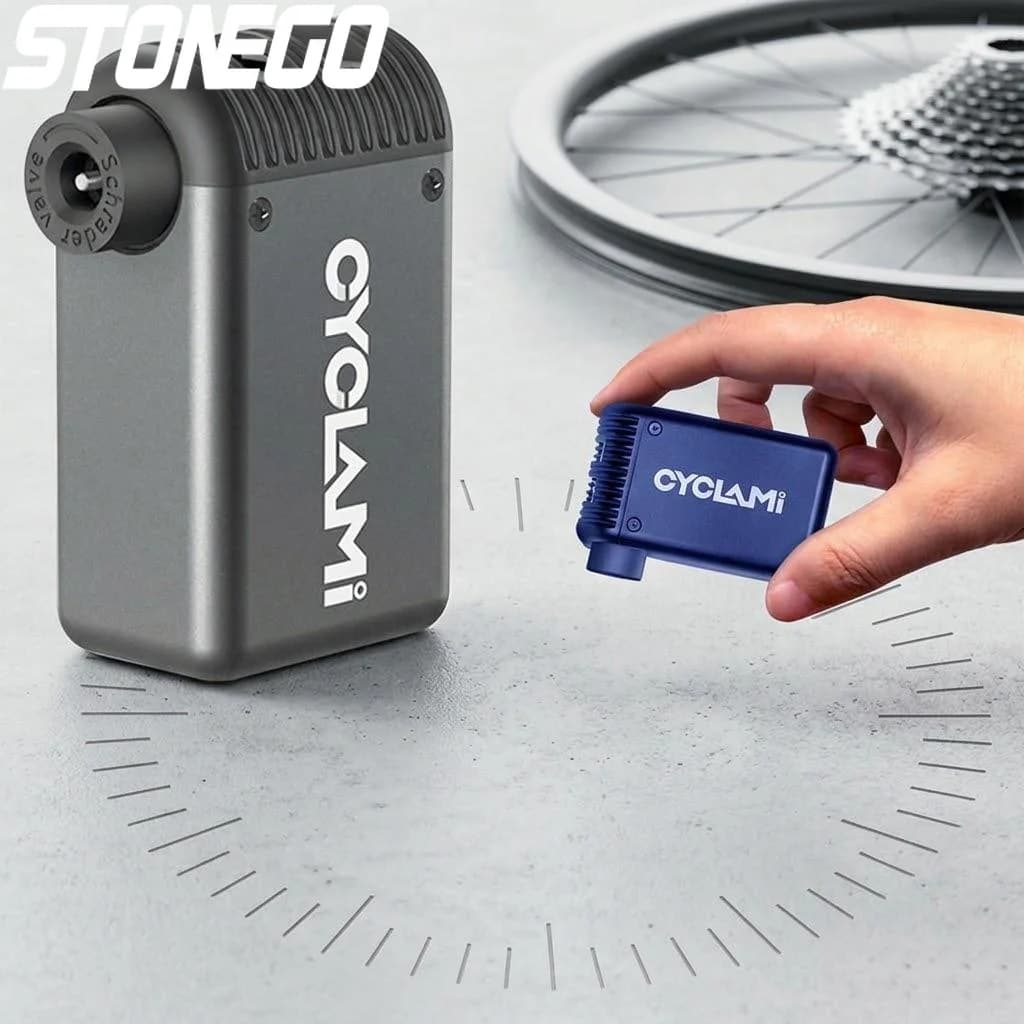 Pompa Elettrica Portatile ad Alta Pressione per Bicicletta, Accessorio Compatto per Gonfiaggio Rapido