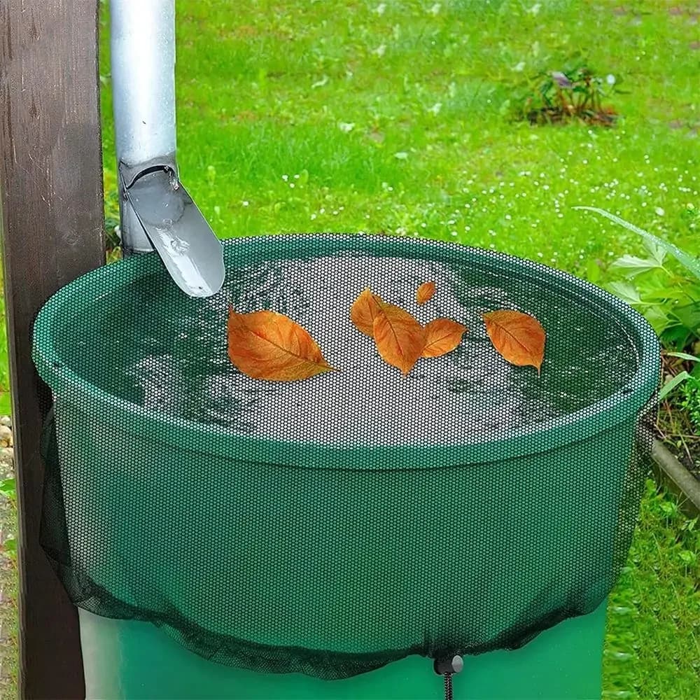 Cordoncino Filtrazione dell'acqua piovana Protezione esterna Accessori Rete di raccolta Schermo filtro Copertura del barile di pioggia Copertura protettiva