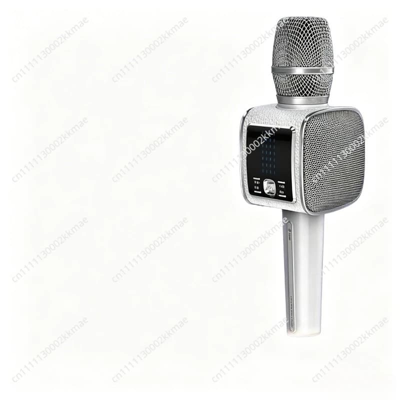 Wireless Karaoke Microphone Speaker, Smart Bluetooth Home KTV System with Built-in Sound Card, Portable Singing Machine