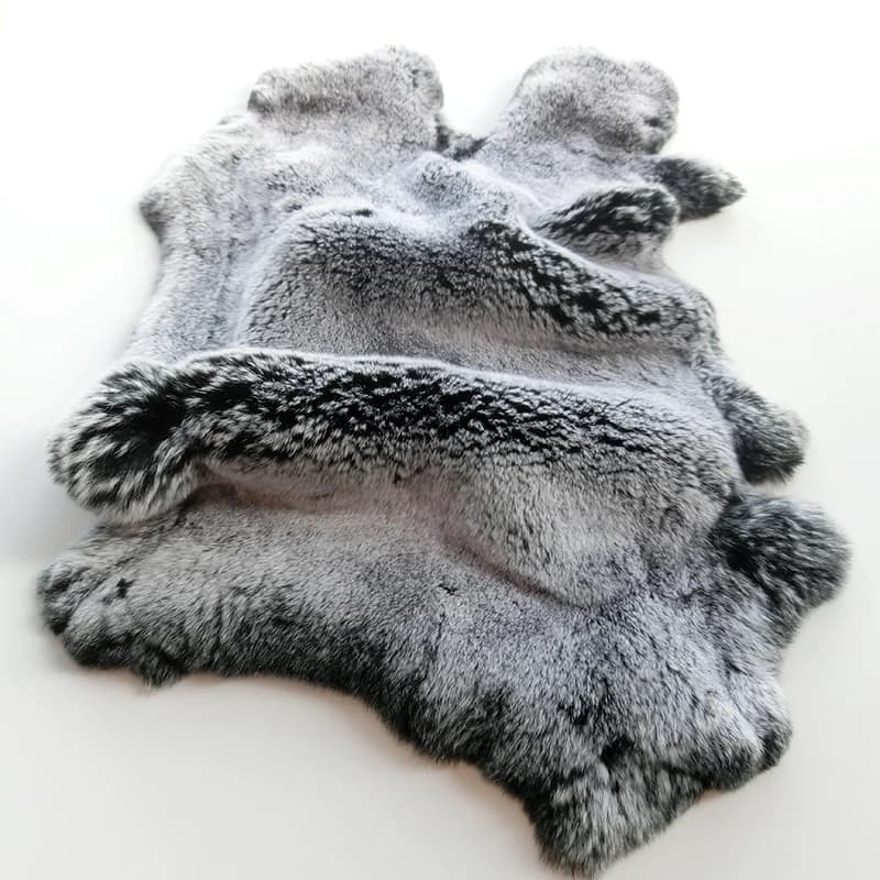 Pelliccia di coniglio Pelle di pelliccia di coniglio genuina naturale di lusso per abbigliamento fai da te Tessuto da cucito Borsa di pelliccia di coniglio soffice Decorazione di abbigliamento