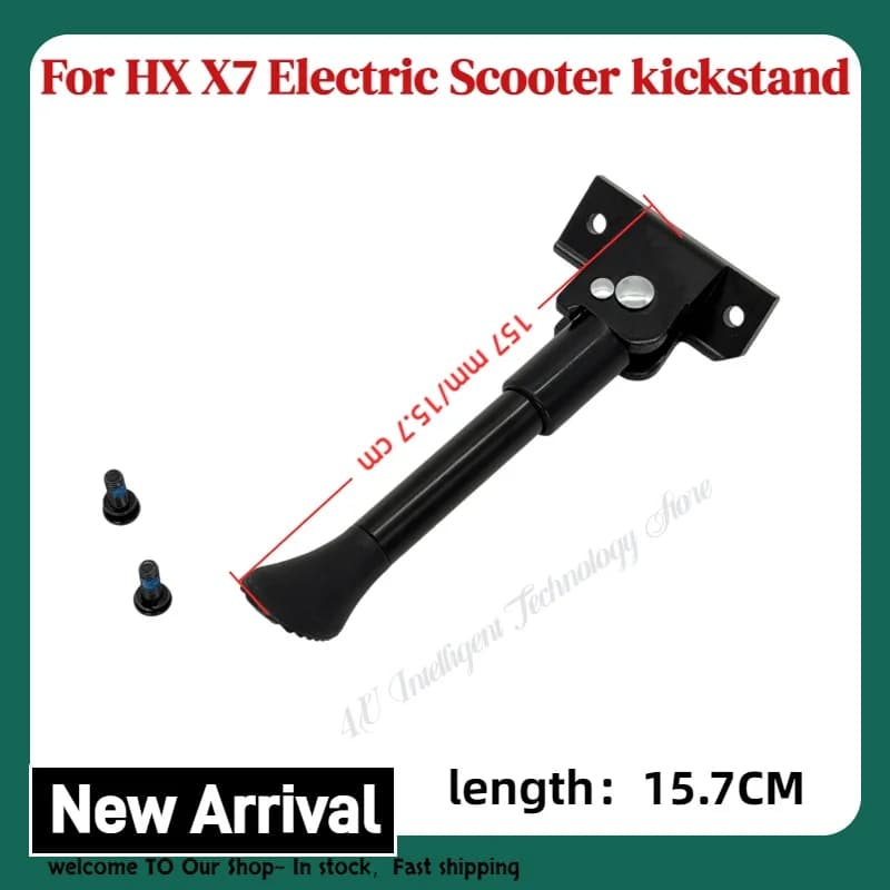 Cavalletto per scooter elettrico HX X7 in lega di alluminio Supporto per parcheggio Piede laterale per treppiede Pezzo di ricambio per HX KickScooter X7