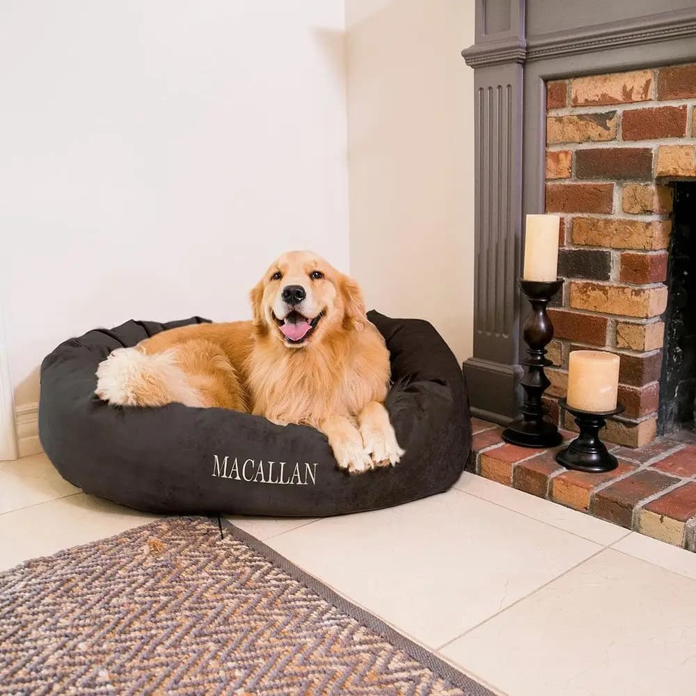 Cuccia per Cani Personalizzabile e Lavabile - Morbida e Confortevole in Memory Foam - Supporto Durevole - Marrone Medio, Coperture Sostituibili
