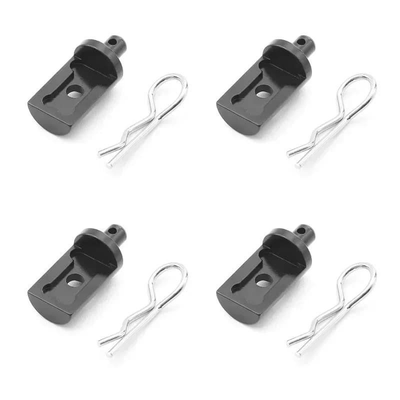 Supporti per carrozzeria in lega di alluminio anteriori e posteriori per modelli 1/12 Tamiya Lunch Box - Parti di aggiornamento